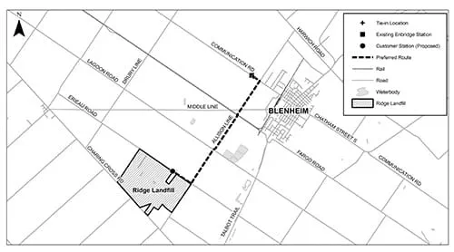 Ridge Landfill RNG Project Map