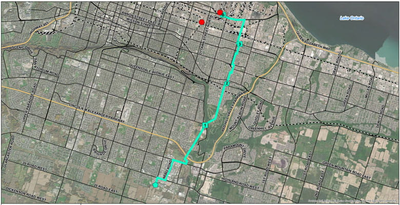 4 HRP Alternative Route 3 map