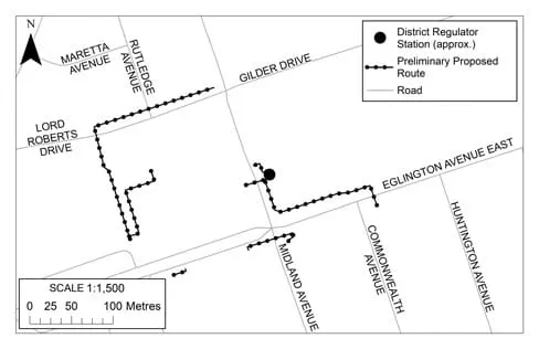 Scarborough Subway Extension Kennedy Relocation Project map