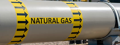 Natural gas pipes