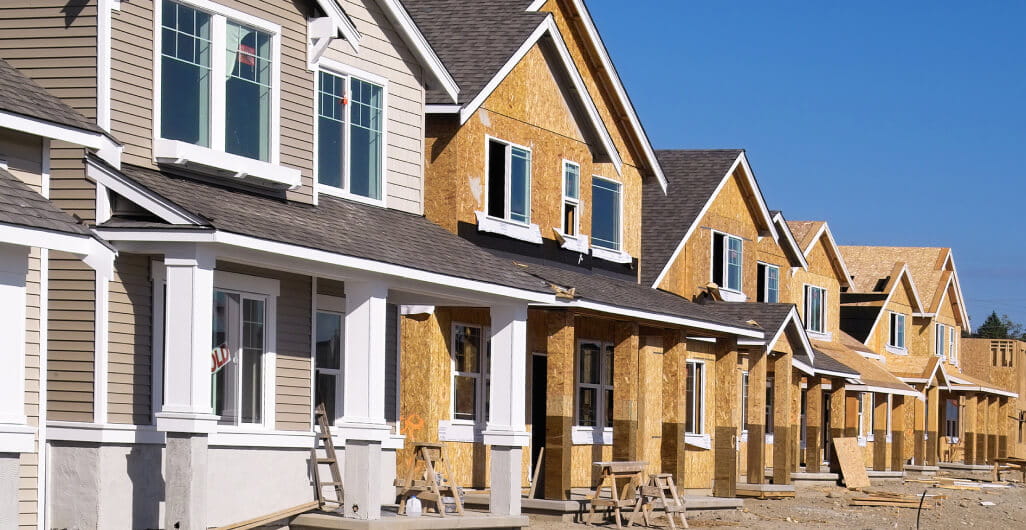 Housing development under construction.