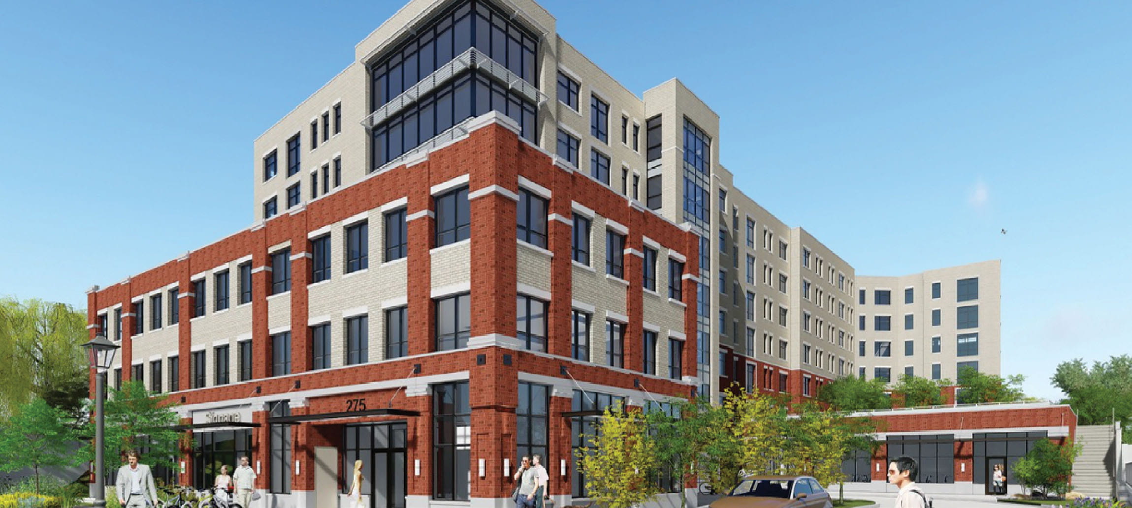 Six-storey affordable apartment building