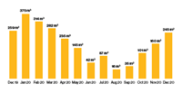 13 month chart